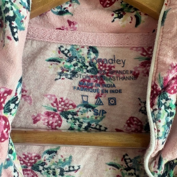 Vera Bradley Pink Floral Pajama Set Size Small - Picture 5 of 6